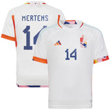 Belgium Away Shirt 2022 - Kids with Mertens 14 printing - Kit Captain