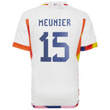 Belgium Away Shirt 2022 - Kids with Meunier 15 printing - Kit Captain