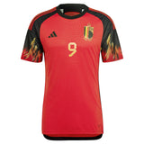 Belgium Home Authentic Shirt 2022 with Wullaert 9 printing - Kit Captain