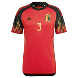 Belgium Home Authentic Shirt 2022 with Van Kerkhoven 3 printing - Kit Captain