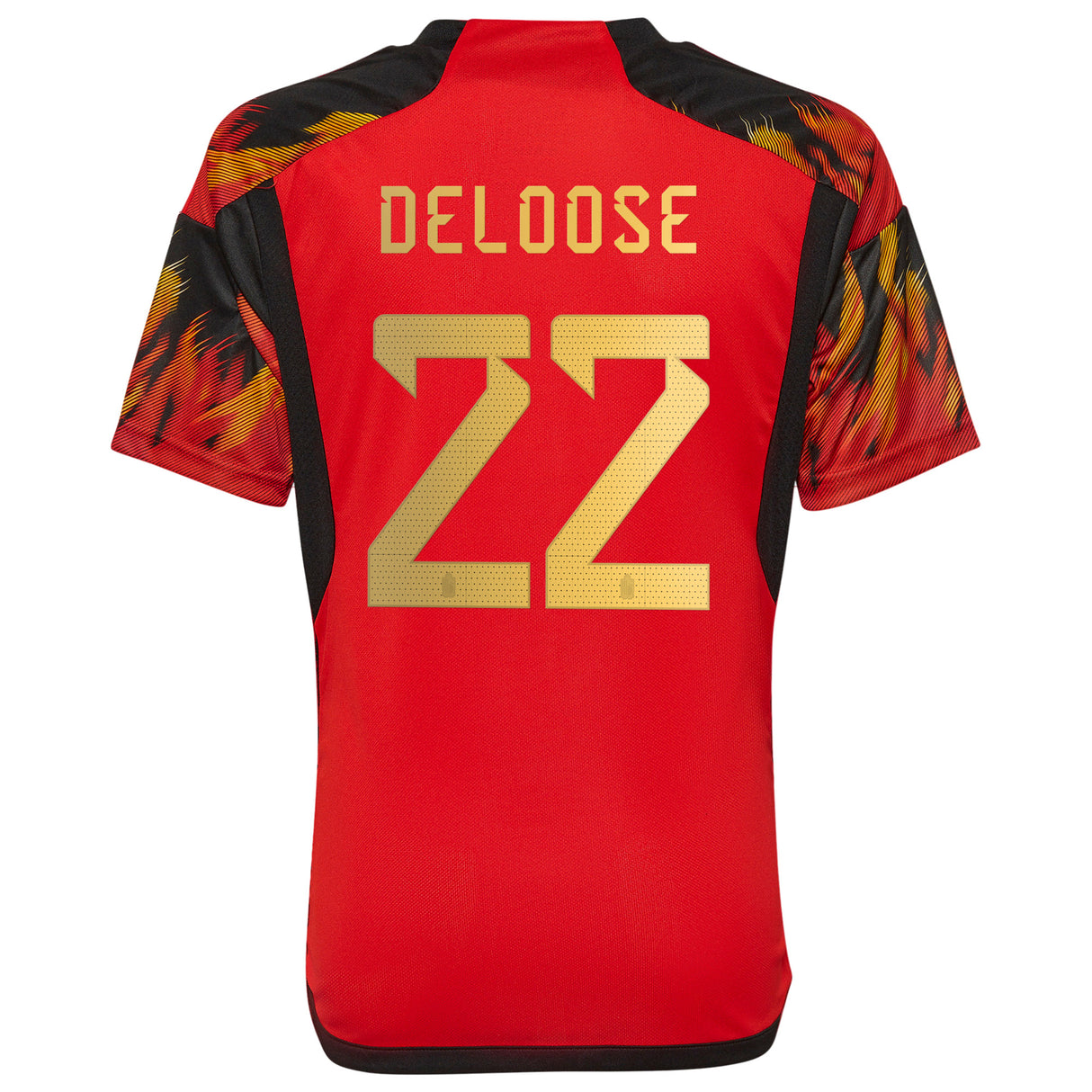 Belgium Home Shirt 2022 - Kids with Deloose 22 printing - Kit Captain