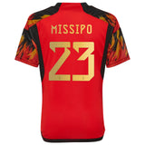 Belgium Home Shirt 2022 - Kids with Missipo 23 printing - Kit Captain