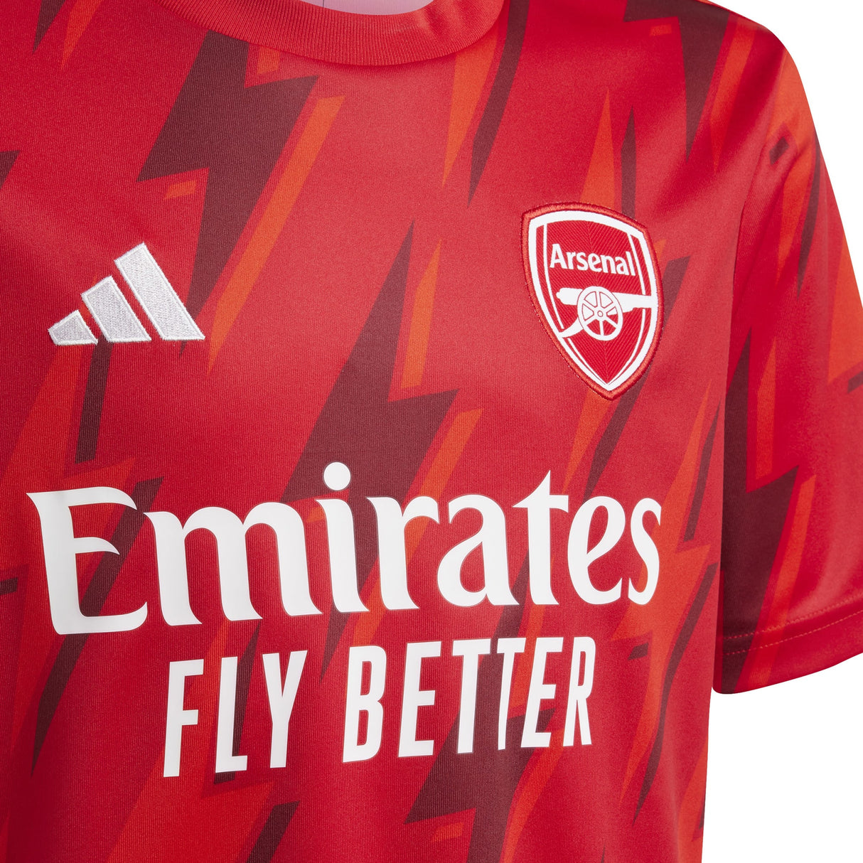 Arsenal adidas Pre Match Top - Red - Kids - Kit Captain