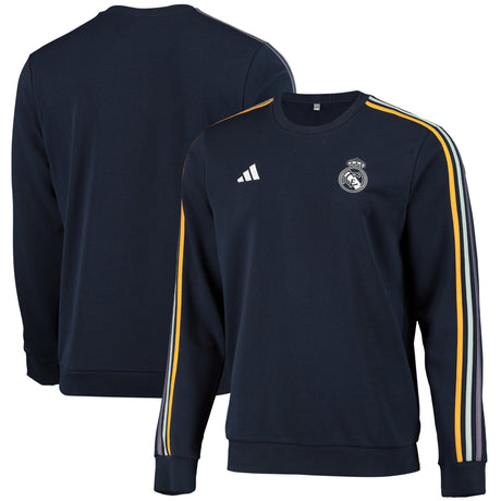 Real Madrid adidas Training Sweat Top - Dark Blue - Kit Captain