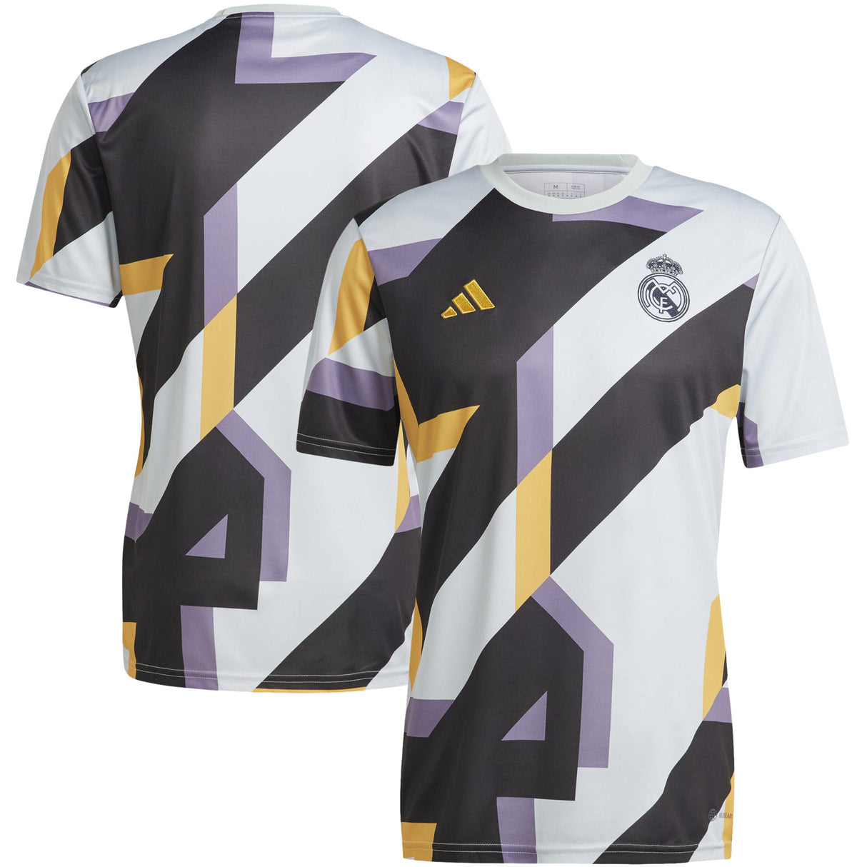 Real Madrid adidas Pre Match Top - Silver - Kit Captain