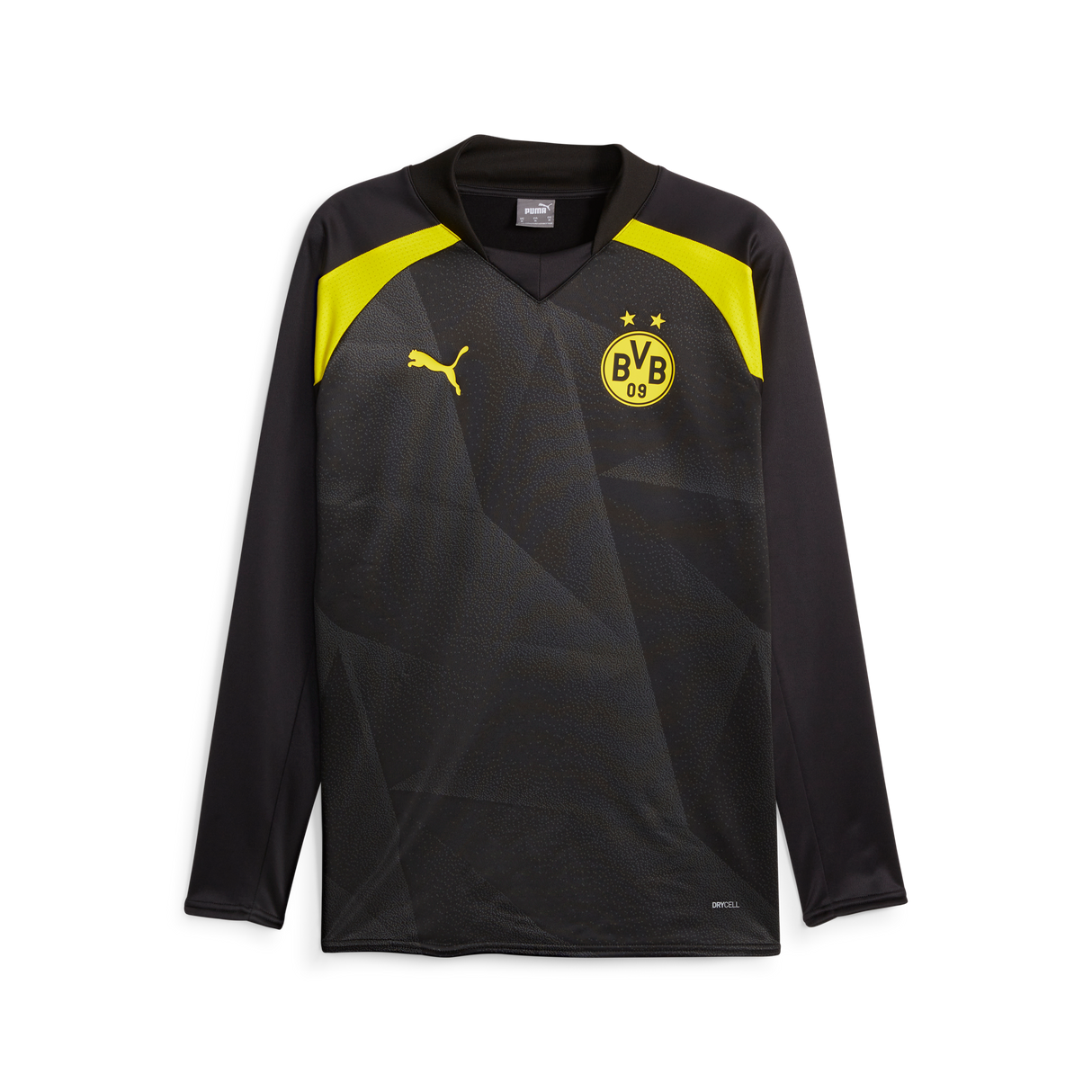 Borussia Dortmund Puma Prematch Sweat Top - Yellow - Kit Captain