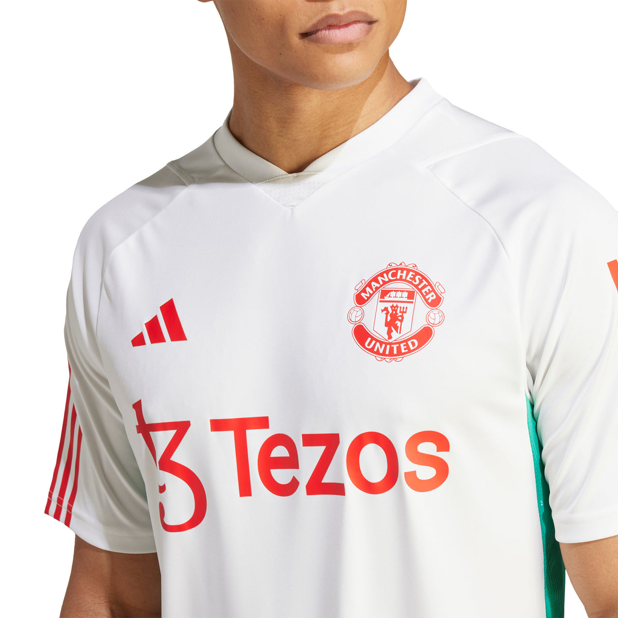 Manchester United adidas Training Jersey - White - Kit Captain