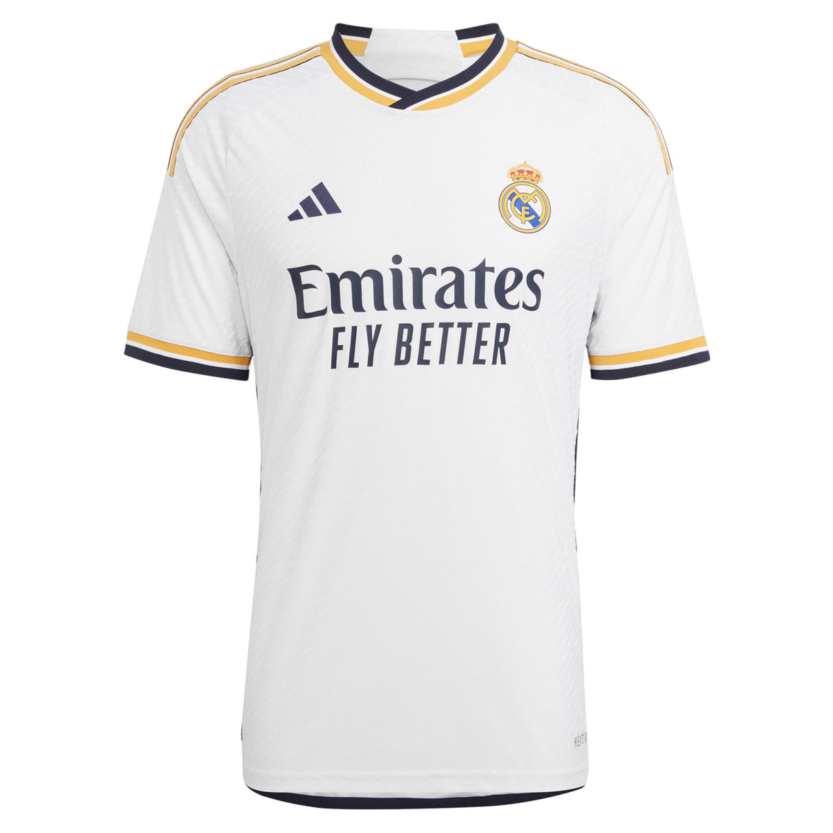 Real Madrid adidas Home Authentic Shirt 2023-24 with Tchouaméni 18 printing - Kit Captain