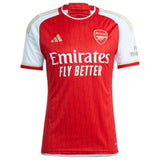 Arsenal adidas Home Shirt 2023-24 with Smith Rowe 10 printing - Kit Captain