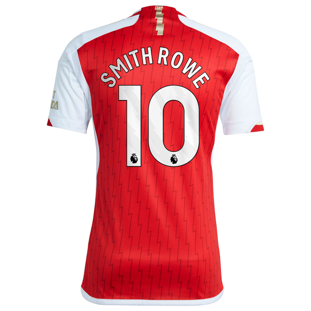 Arsenal adidas Home Shirt 2023-24 with Smith Rowe 10 printing - Kit Captain