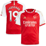 Arsenal adidas Home Shirt 2023-24 - Kids with Trossard 19 printing - Kit Captain