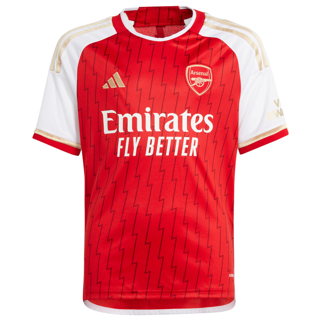 Arsenal adidas Home Shirt 2023-24 - Kids with White 4 printing - Kit Captain