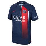 Paris Saint-Germain Nike Home Dri Fit Adv Match Shirt 2023-24 with Marquinhos 5 printing - Kit Captain