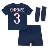 Paris Saint-Germain Nike Home Stadium Kit 2023-24 - Infant with Kimpembe 3 printing - Kit Captain