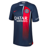 Paris Saint-Germain Nike Home Stadium Shirt 2023-24 - Kids with Mukiele 26 printing - Kit Captain