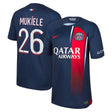 Paris Saint-Germain Nike Home Stadium Shirt 2023-24 - Kids with Mukiele 26 printing - Kit Captain