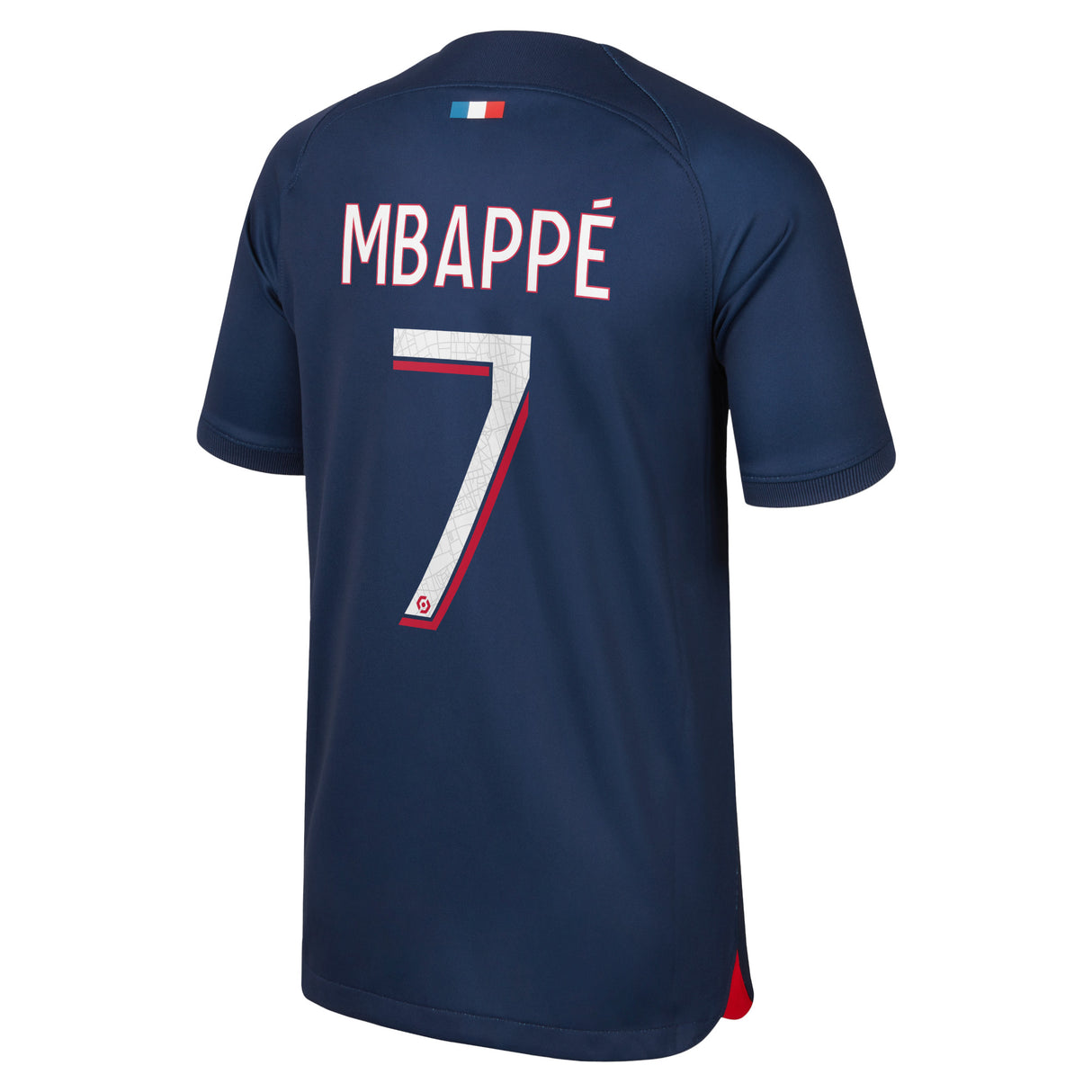 Paris Saint-Germain Nike Home Stadium Shirt 2023-24 - Kids with Mbappé 7 printing - Kit Captain