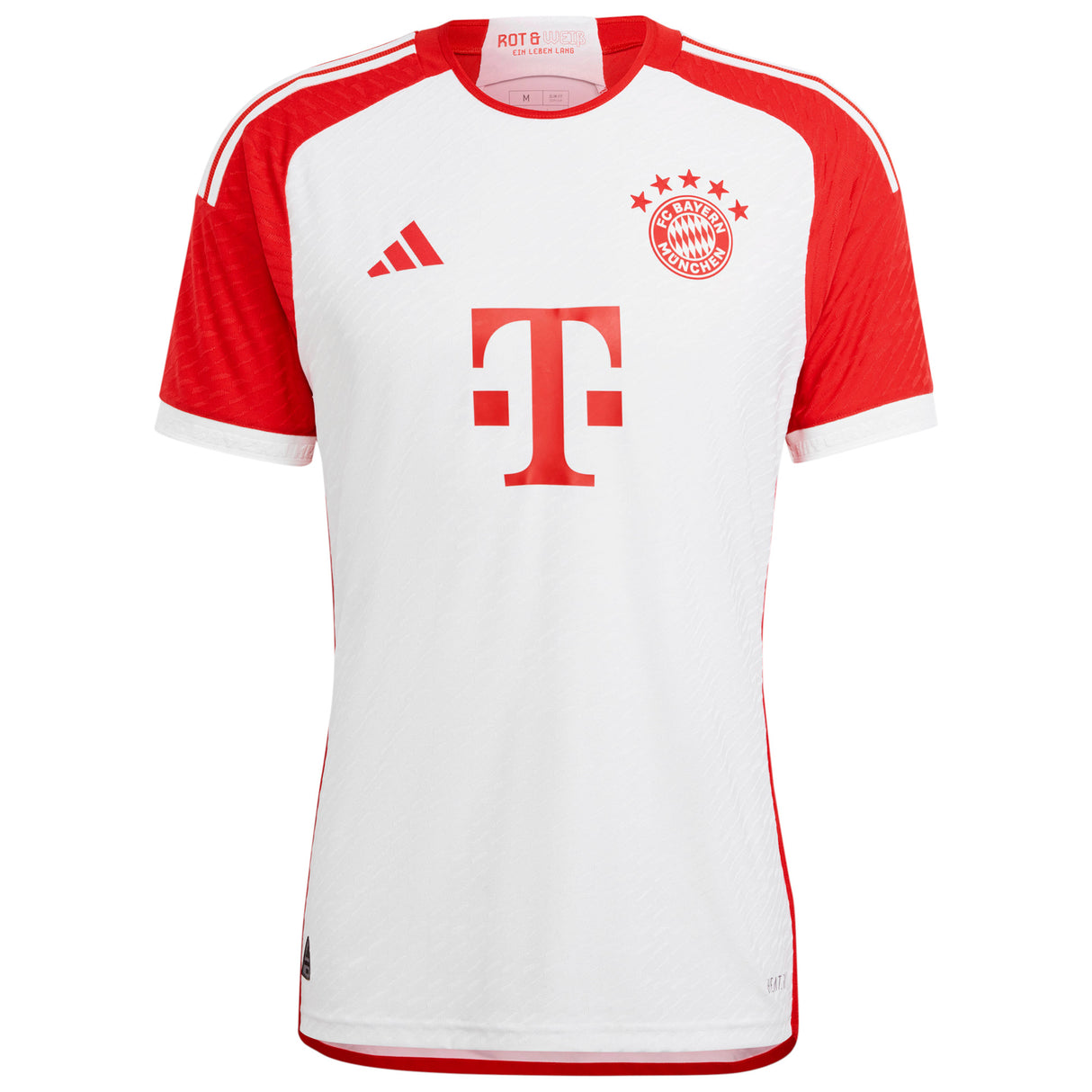 FC Bayern adidas Home Authentic Shirt 2023-24 with Mazraoui 40 printing - Kit Captain