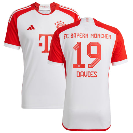 FC Bayern adidas Home Shirt 2023-24 with Davies 19 printing - Kit Captain