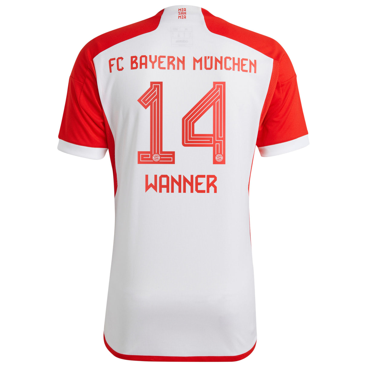 FC Bayern adidas Home Shirt 2023-24 - Kids with Wanner 14 printing - Kit Captain