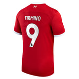 Liverpool Nike Home Stadium Shirt - 2023-24 with Firmino 9 printing - Kit Captain