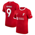 Liverpool Nike Home Stadium Shirt - 2023-24 - Kids with Firmino 9 printing - Kit Captain