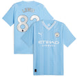 Manchester City Puma Home Authentic Shirt 2023-24 with Lewis 82 printing - Kit Captain