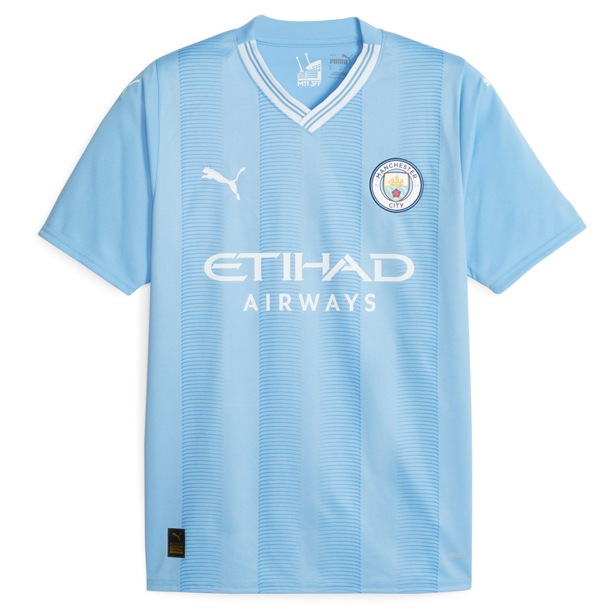 Manchester City Puma Home Shirt 2023-24 with Foden 47 printing - Kit Captain