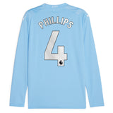 Manchester City Puma Home Shirt 2023-24 - Long Sleeve with Phillips 4 printing - Kit Captain