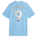 Manchester City Puma Home Shirt 2023-24 - Kids with Haaland 9 printing - Kit Captain