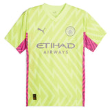 Manchester City Puma Goalkeeper Shirt 2023-24 with Champions of Europe 23 printing - Kit Captain