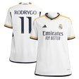 Real Madrid adidas Home Shirt 2023-24 - Kids with Rodrygo 11 printing - Kit Captain