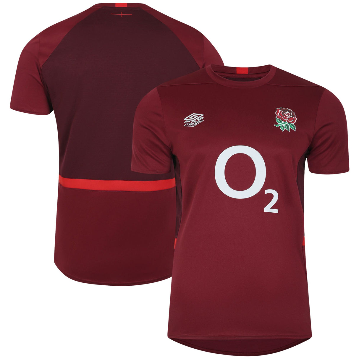 England Rugby Gym Training Jersey - Red - Junior - Kit Captain