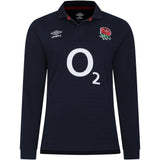 England Rugby Alternate Classic Long Sleeve Jersey 2023/24 - Navy - Mens - Kit Captain