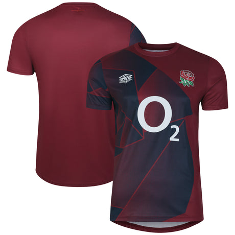 England Rugby Warm Up Jersey - Red - Mens - Kit Captain