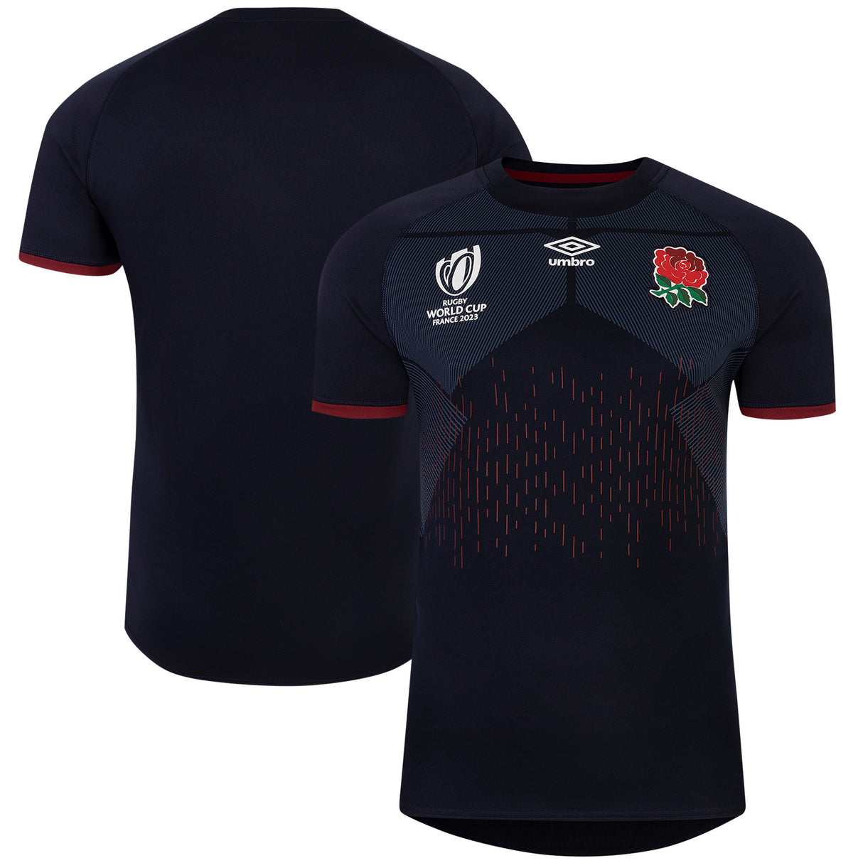 England Rugby World Cup 2023 Alternate Replica Jersey - Navy - Junior - Kit Captain