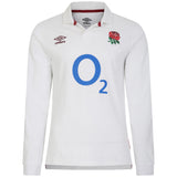 England Rugby Home Classic Long Sleeve Jersey 2023/24 - White - Mens - Kit Captain