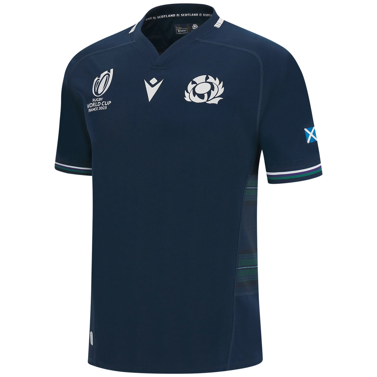 Scotland Rugby World Cup 2023 Home Replica Jersey - Junior - Kit Captain