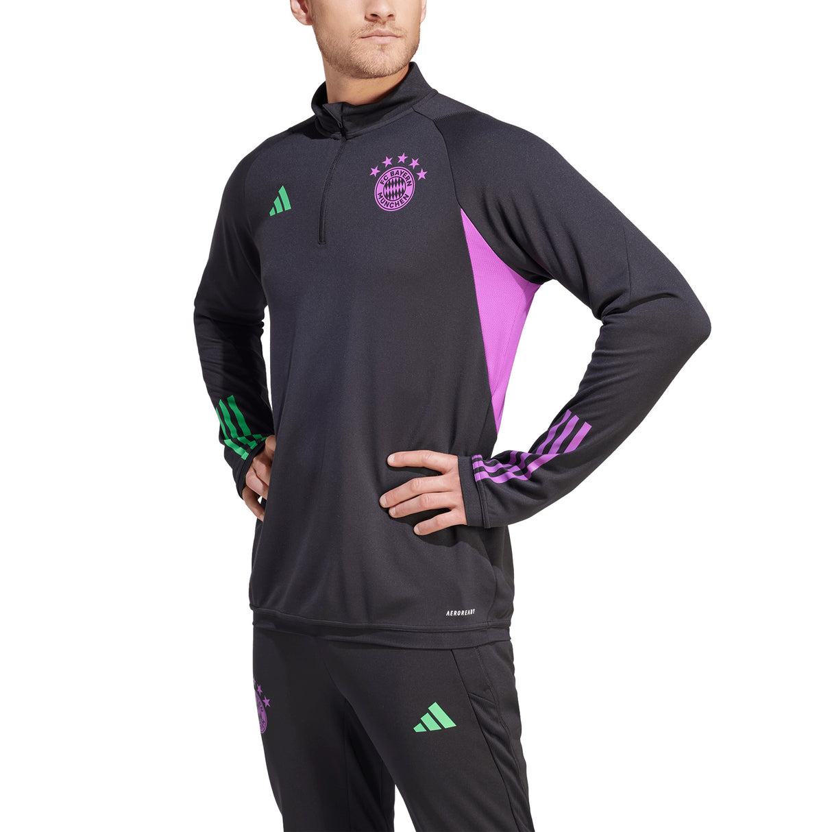 FC Bayern adidas Training Top - Black - Kit Captain