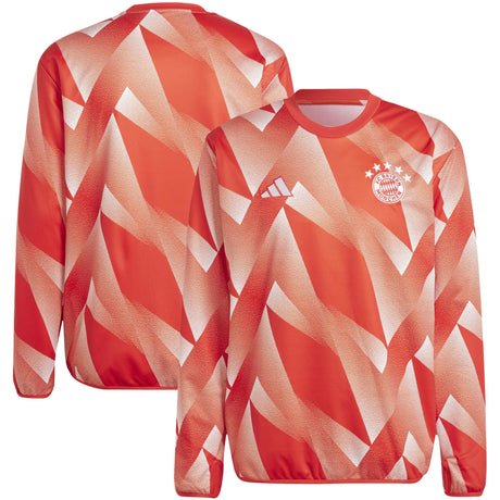 FC Bayern adidas Pre Match Warm Top - Red