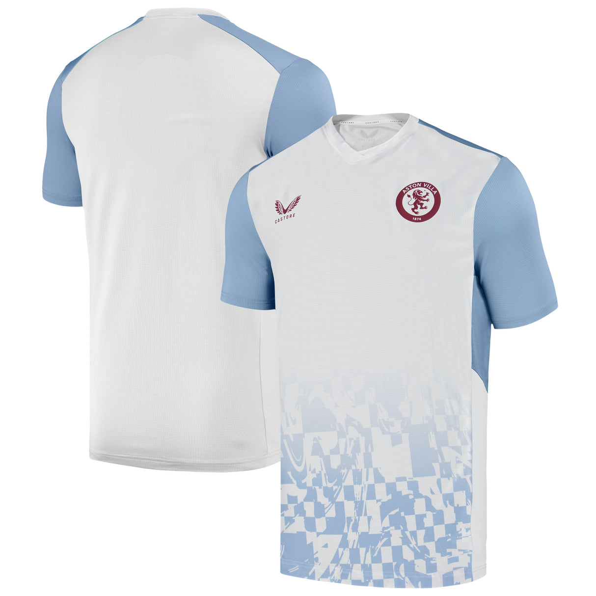 Aston Villa Castore Away Match Day Top - White - Kit Captain