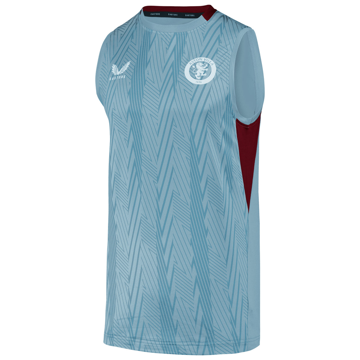 Aston Villa Castore Players Training Vest - Light Blue - Kit Captain