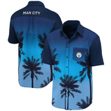 Manchester City Hawaiian Shirt - Navy - Boys - Kit Captain