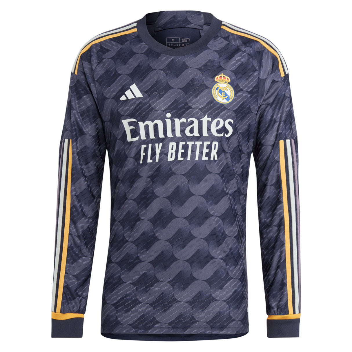 Real Madrid adidas Away Authentic Shirt 2023-24 - Long Sleeve - Kit Captain