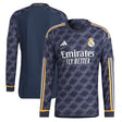 Real Madrid adidas Away Authentic Shirt 2023-24 - Long Sleeve - Kit Captain