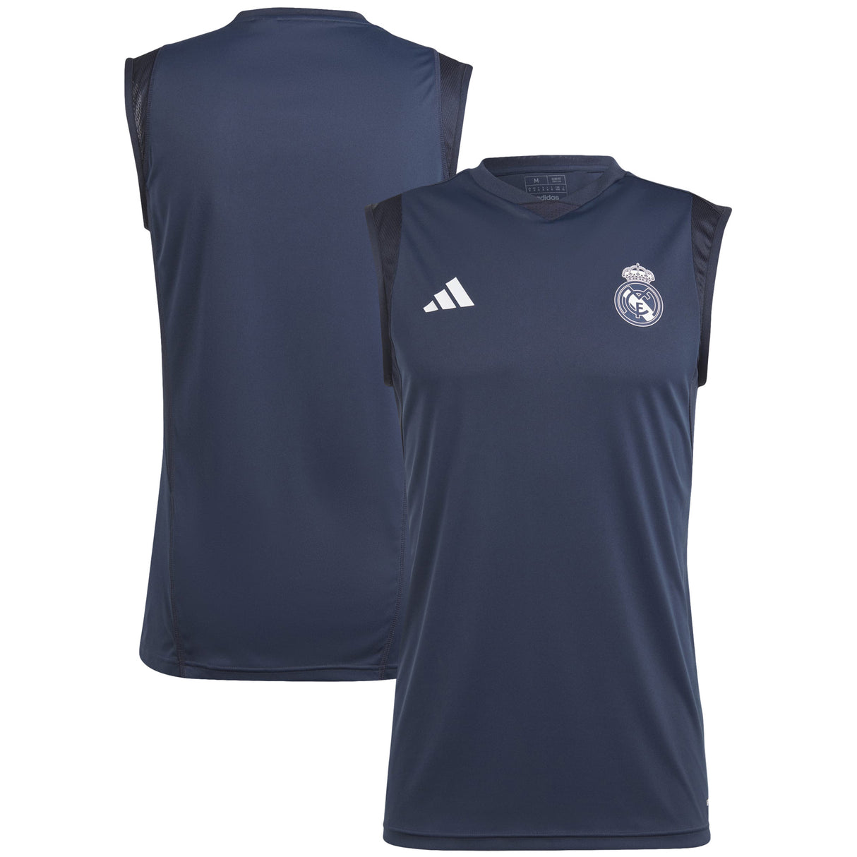 Real Madrid adidas Training Sleeveless Jersey - Dark Blue - Kit Captain