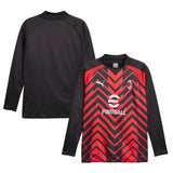 AC Milan Puma Prematch Sweat Top - Red - Kit Captain