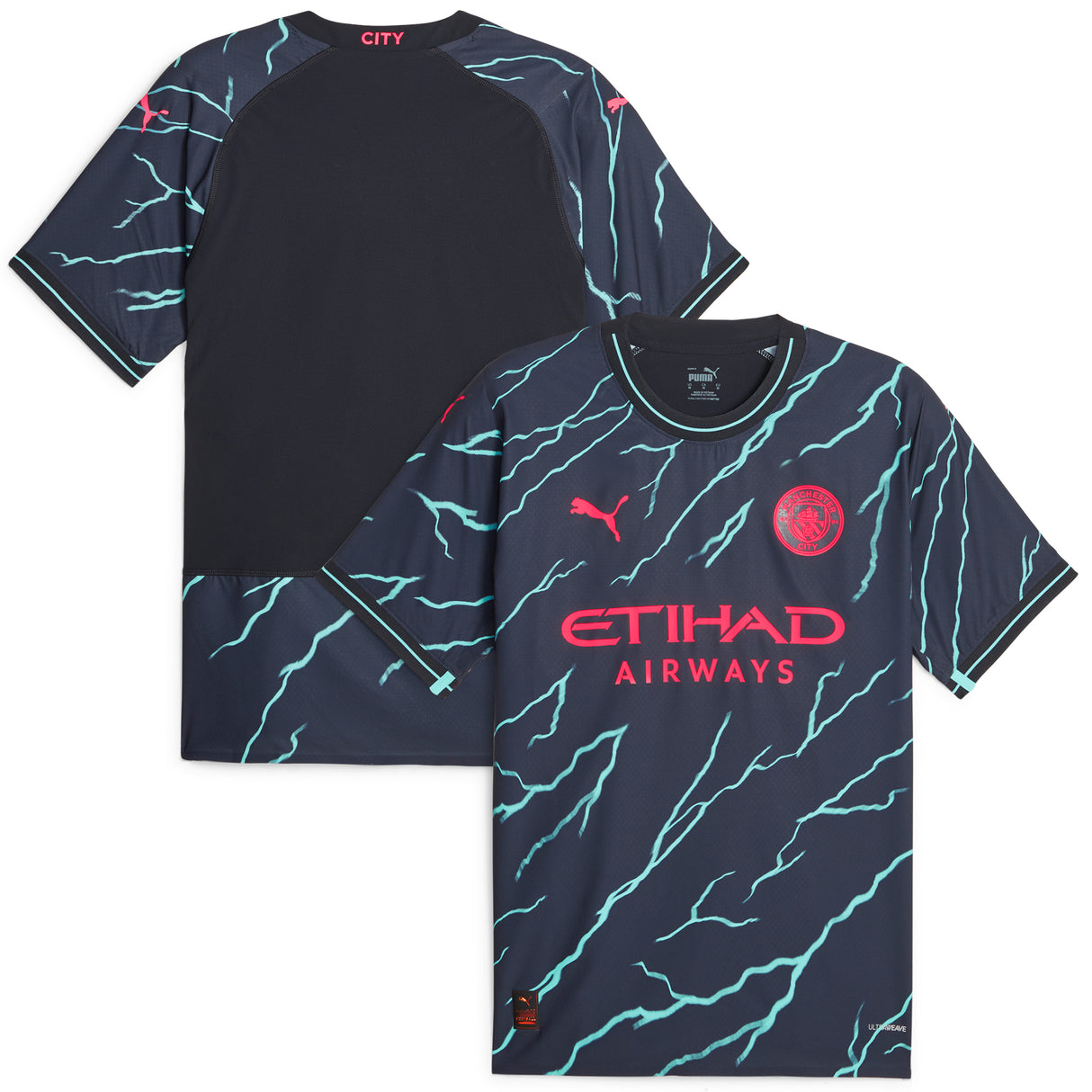 Manchester City Puma Third Authentic Shirt 2023-24 - Kit Captain