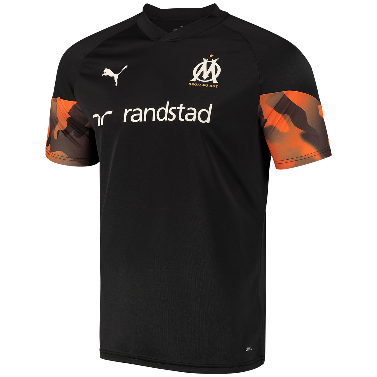 Olympique de Marseille Puma Training Jersey - Black - Kit Captain