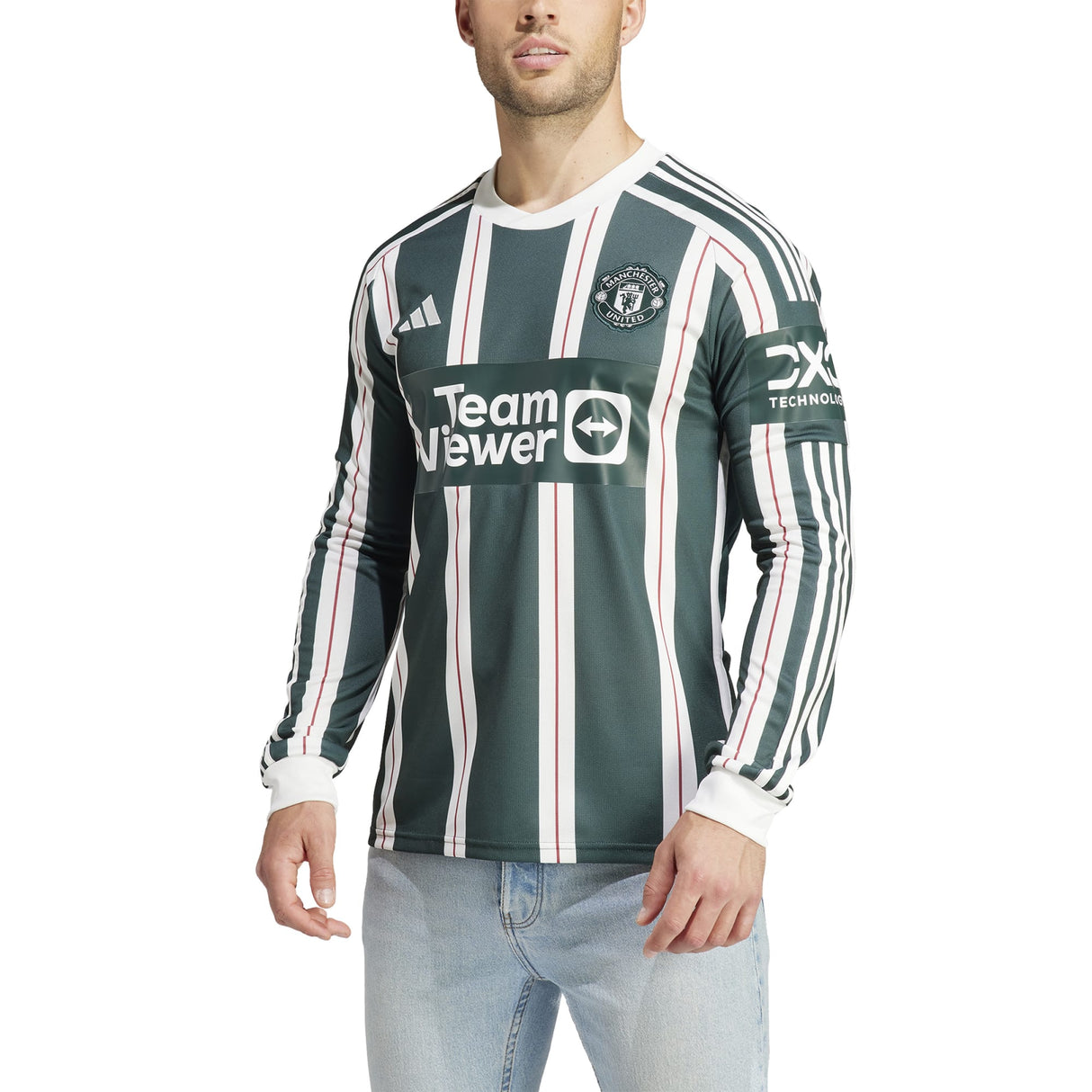 Camiseta adidas segunda equipación Manchester United 2023-24 - Manga larga